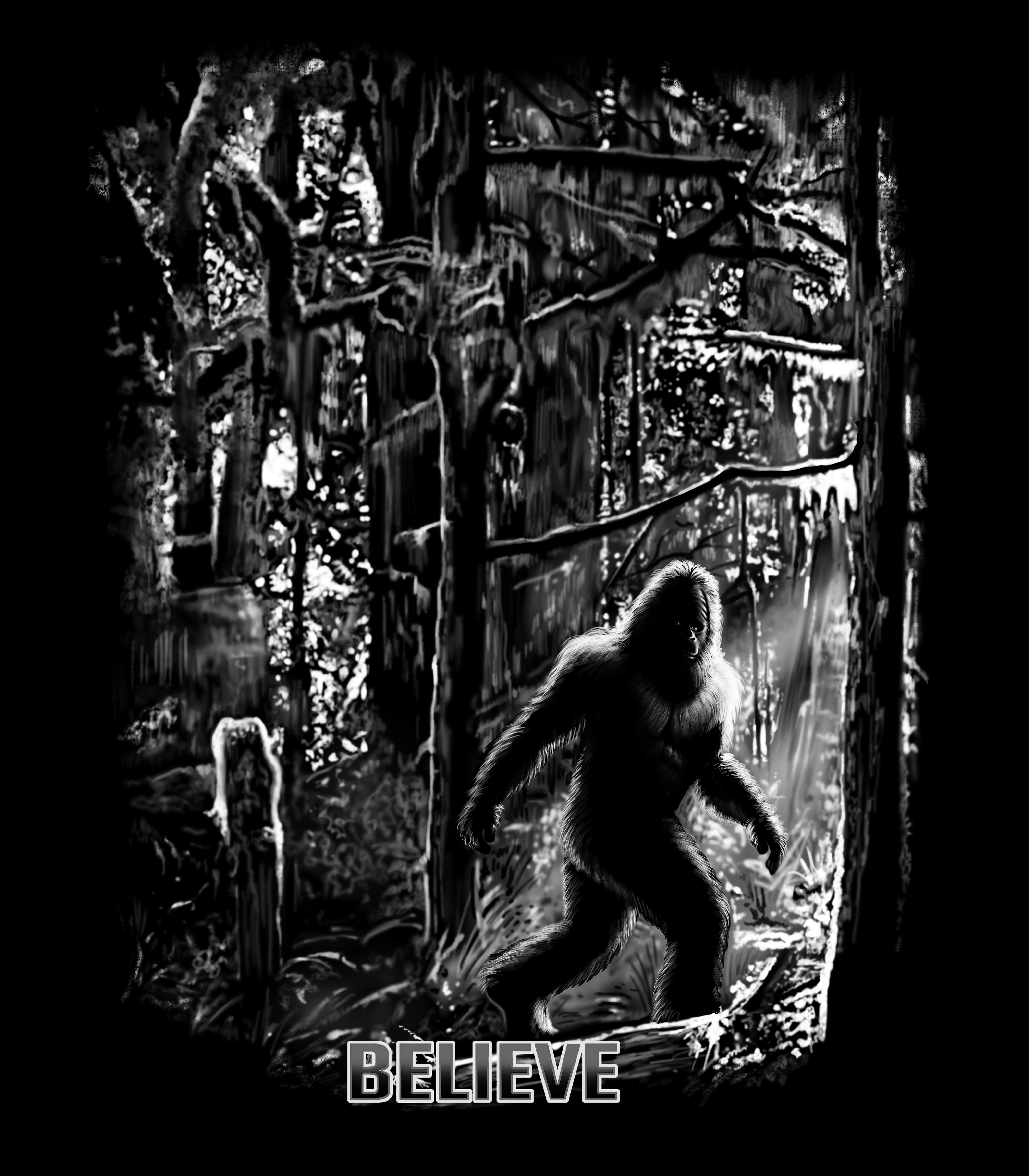 Adult Believe Sasquatch T-Shirt