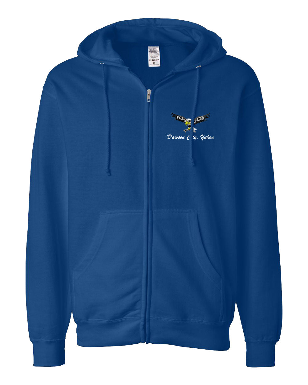 Adult Eagle Hunter Left Chest Full Zip Hooded Sweatshirt