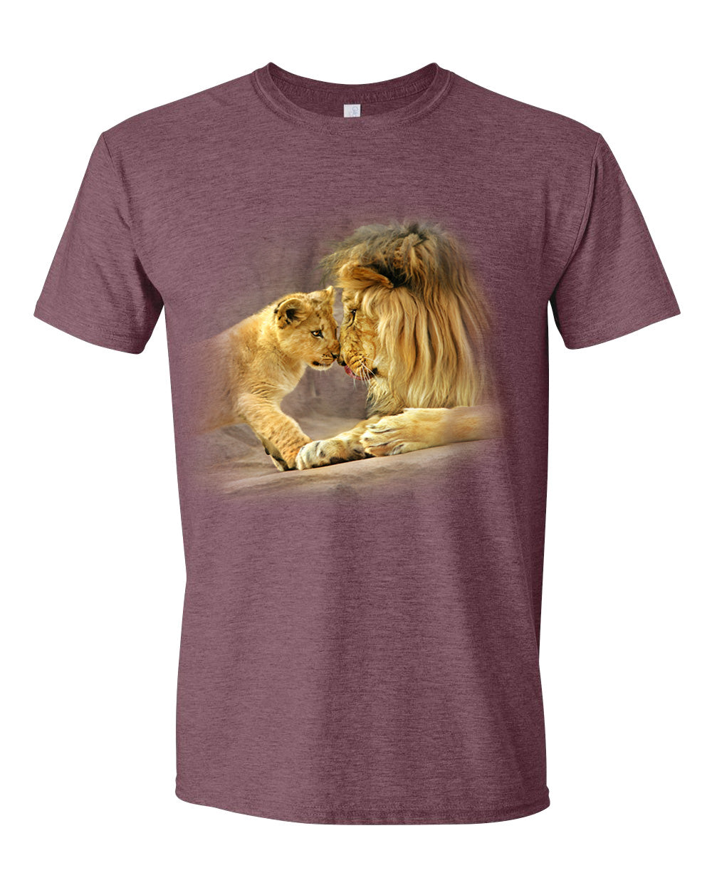 Adult Morning Greeting T-Shirt (Male Lion and Cub)