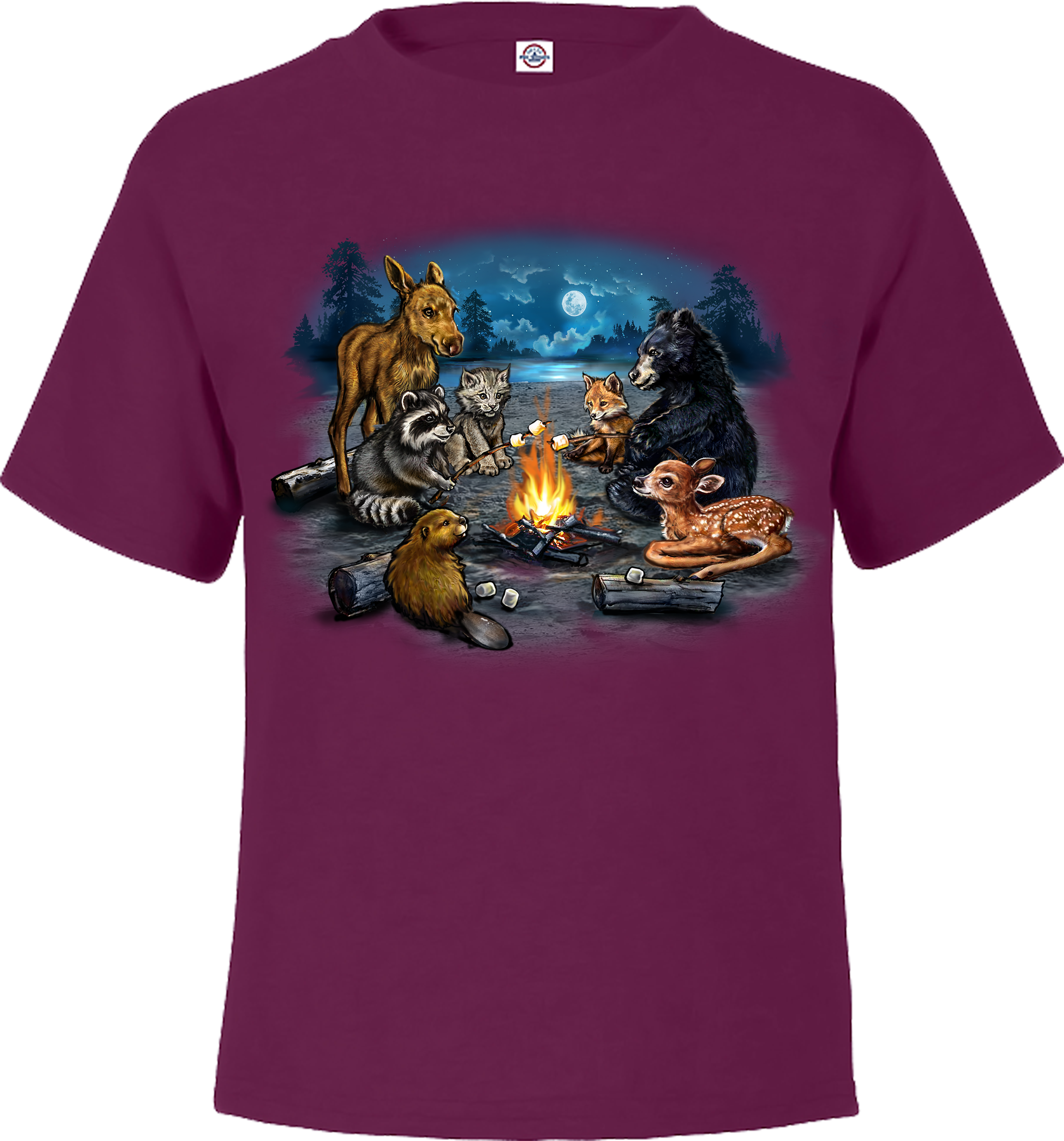 Children's Campfire Critters T-Shirt (Baby animals)