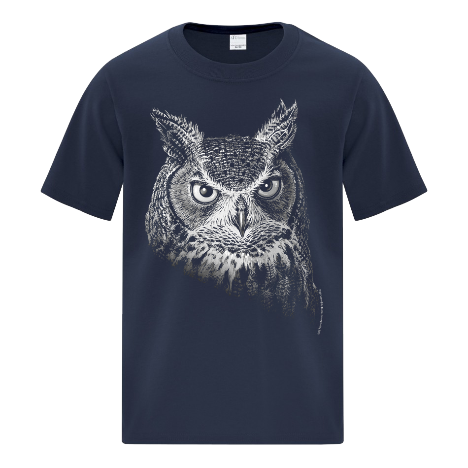 Youth Owl Portrait T-Shirt